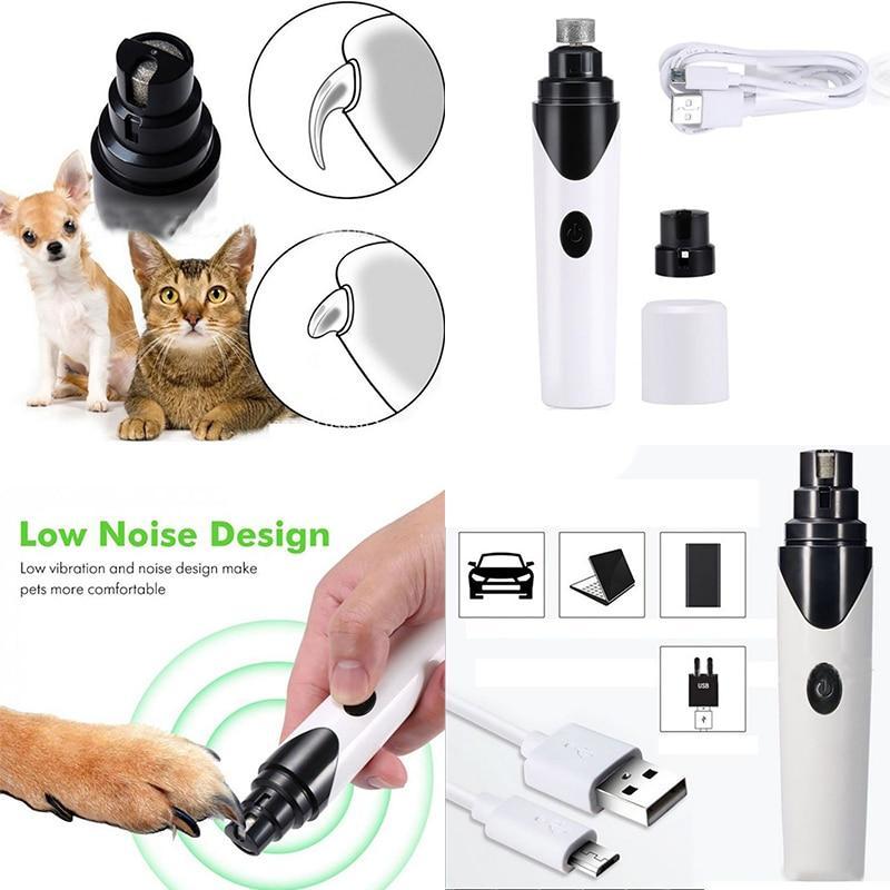 Aparador de Unhas Revolucionário para o seu Animal com USB (INDOLOR)